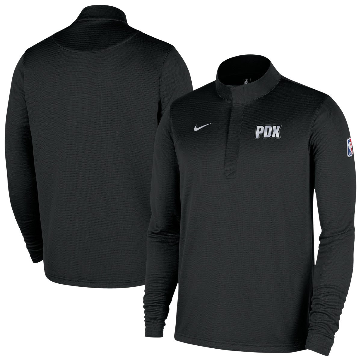 Portland Trail Blazers 2025/26 City Edition Remix Authentic Coaches Dri-FIT Half-Zip Top - Black | Nike shop