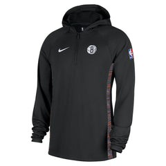 Brooklyn Nets 2025/26 City Edition Remix Authentic On-Court Quarter-Zip Dri-FIT Hooded Jacket - Black | Nike outlet