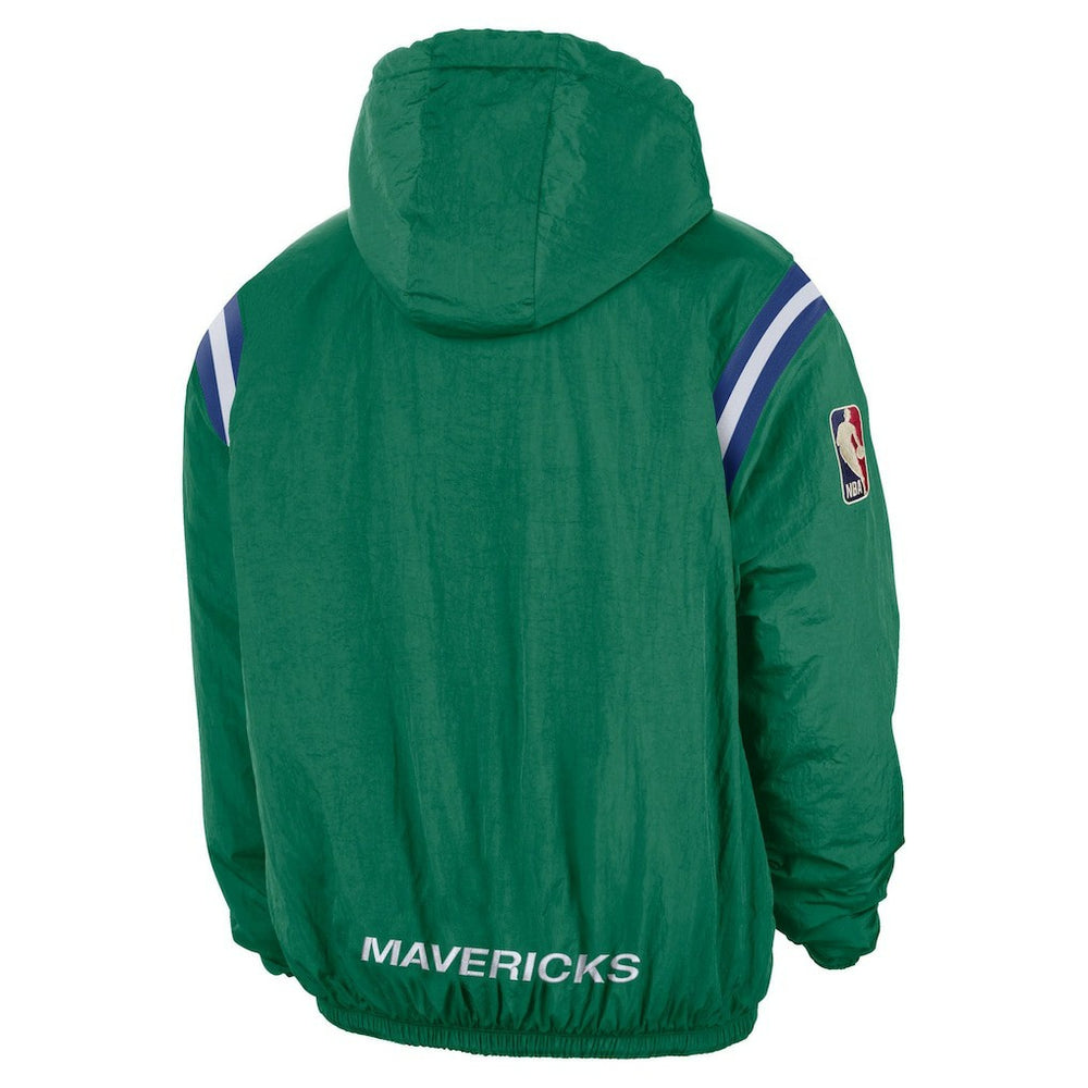 Dallas Mavericks Hardwood Classics Therma-FIT Half-Zip Hooded Windbreaker sale - Green | Nike on sale