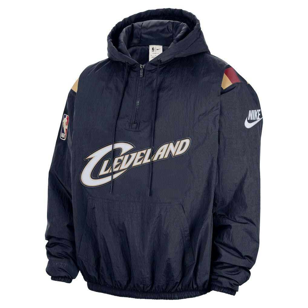 Cleveland Cavaliers Hardwood Classics Therma-FIT Half-Zip Hooded Windbreaker sale - Navy | Nike cheap