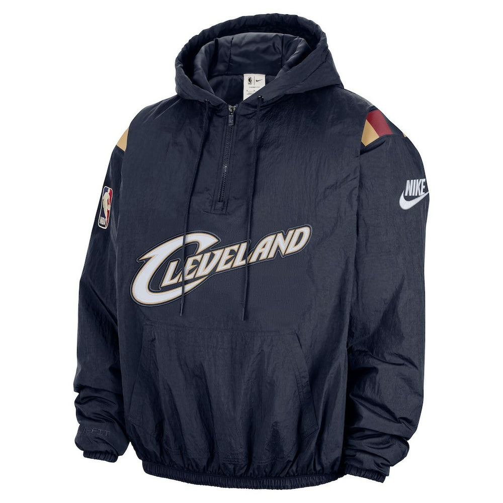 Cleveland Cavaliers Hardwood Classics Therma-FIT Half-Zip Hooded Windbreaker sale - Navy | Nike cheap