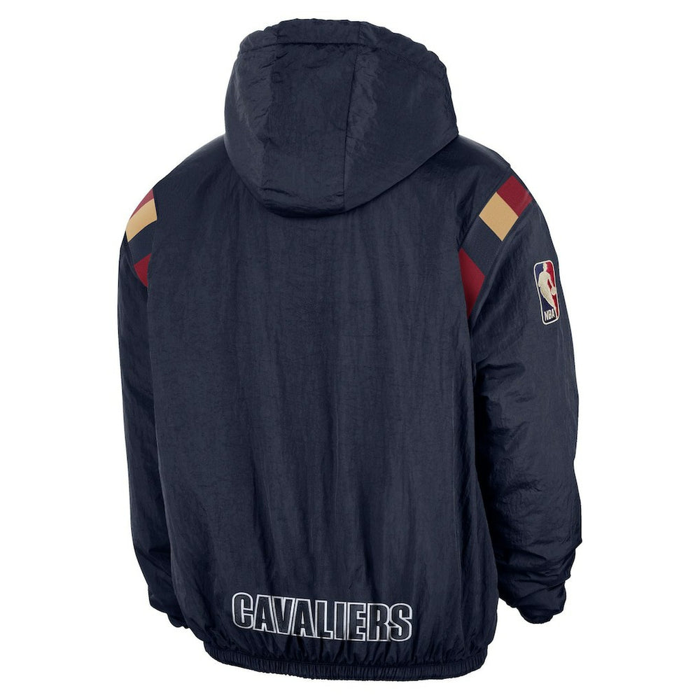 Cleveland Cavaliers Hardwood Classics Therma-FIT Half-Zip Hooded Windbreaker sale - Navy | Nike cheap