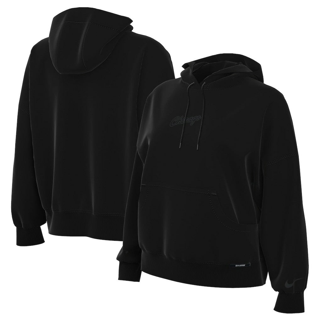 Chicago Bulls Women's 2025/26 City Edition Remix Premium Fleece Hoodie - Black | Nike outlet