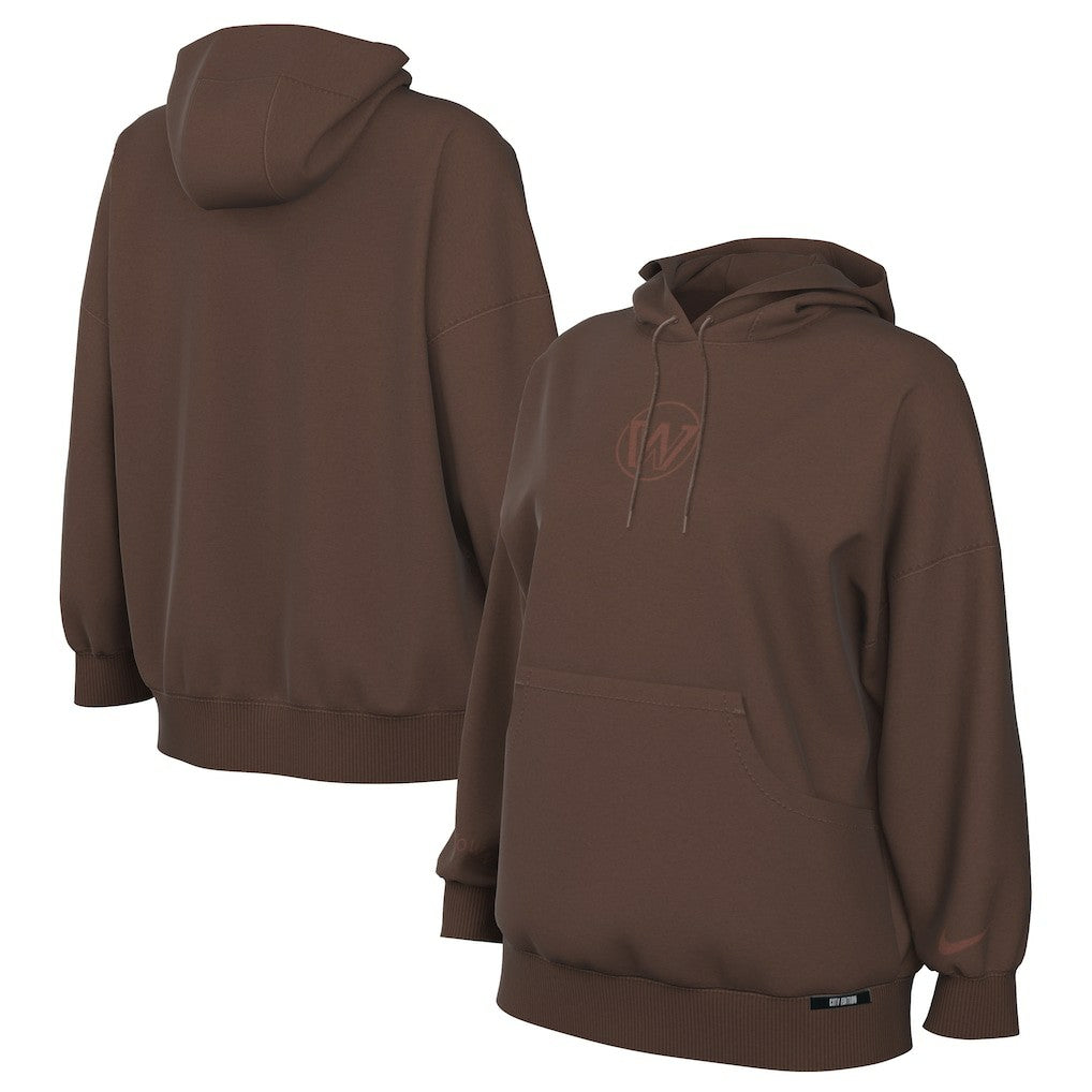Golden State Warriors Women's 2025/26 City Edition Remix Premium Fleece Hoodie sale - Brown | Nike cheap