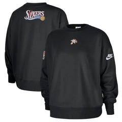 Philadelphia 76ers Women's Classic Edition Hardwood Classics Premium Phoenix Fleece Sweatshirt - Black | Nike cheap