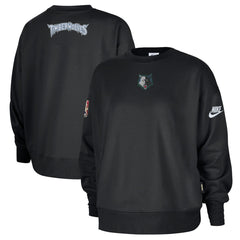 Minnesota Timberwolves Women's Classic Edition Hardwood Classics Premium Phoenix Fleece Sweatshirt - Black | Nike on sale