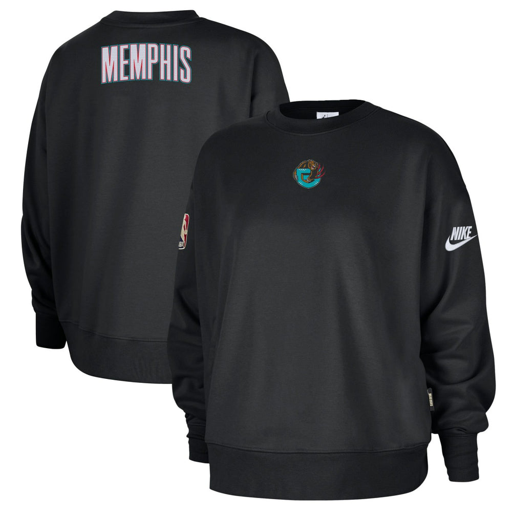 Memphis Grizzlies Women's Classic Edition Hardwood Classics Premium Phoenix Fleece Sweatshirt - Black | Nike cheap