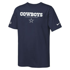 Dallas Cowboys Youth Sideline Team Issue T-Shirt - Navy | Nike outlet