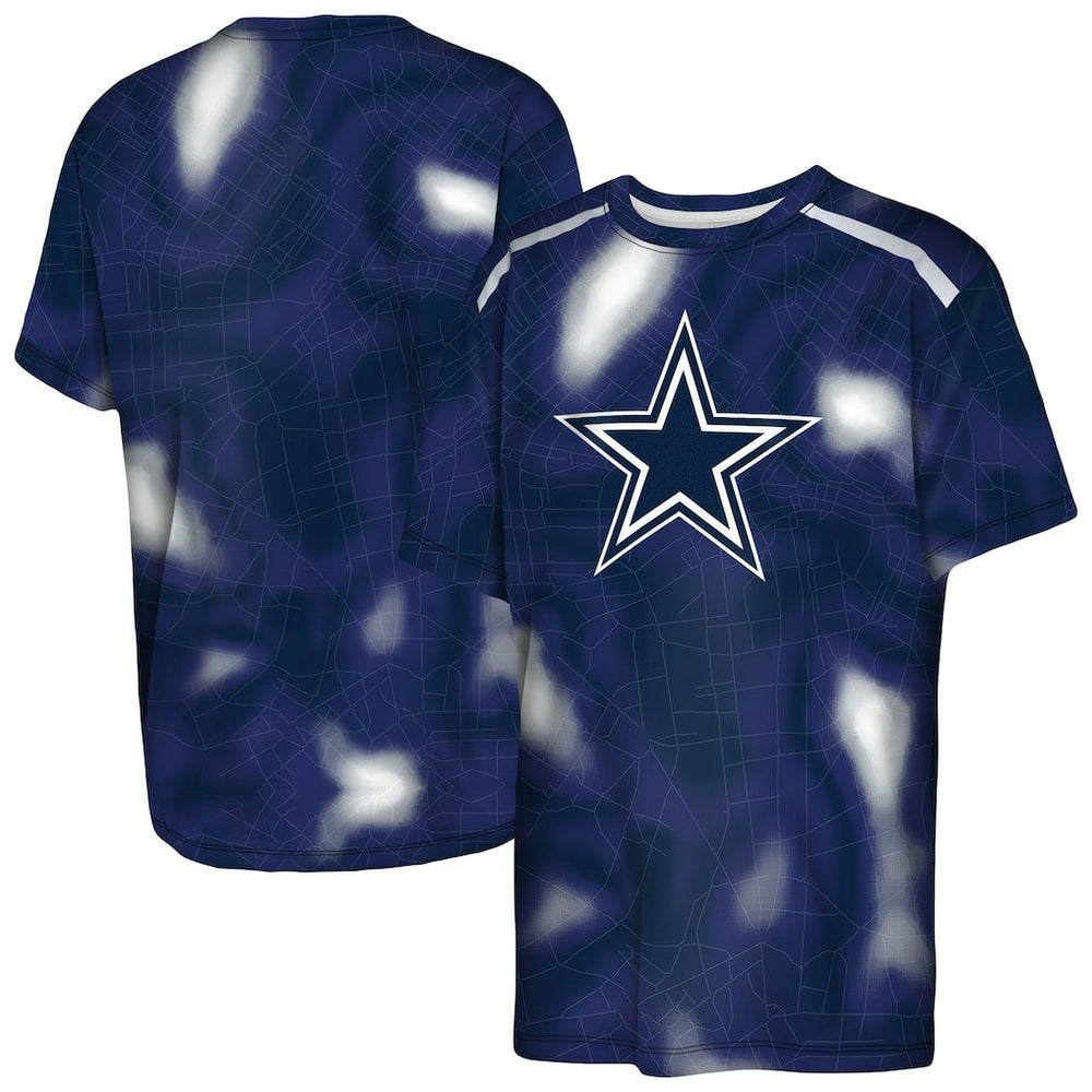 Dallas Cowboys Outerstuff Youth End Zone Dri-Tek T-Shirt - Navy outlet