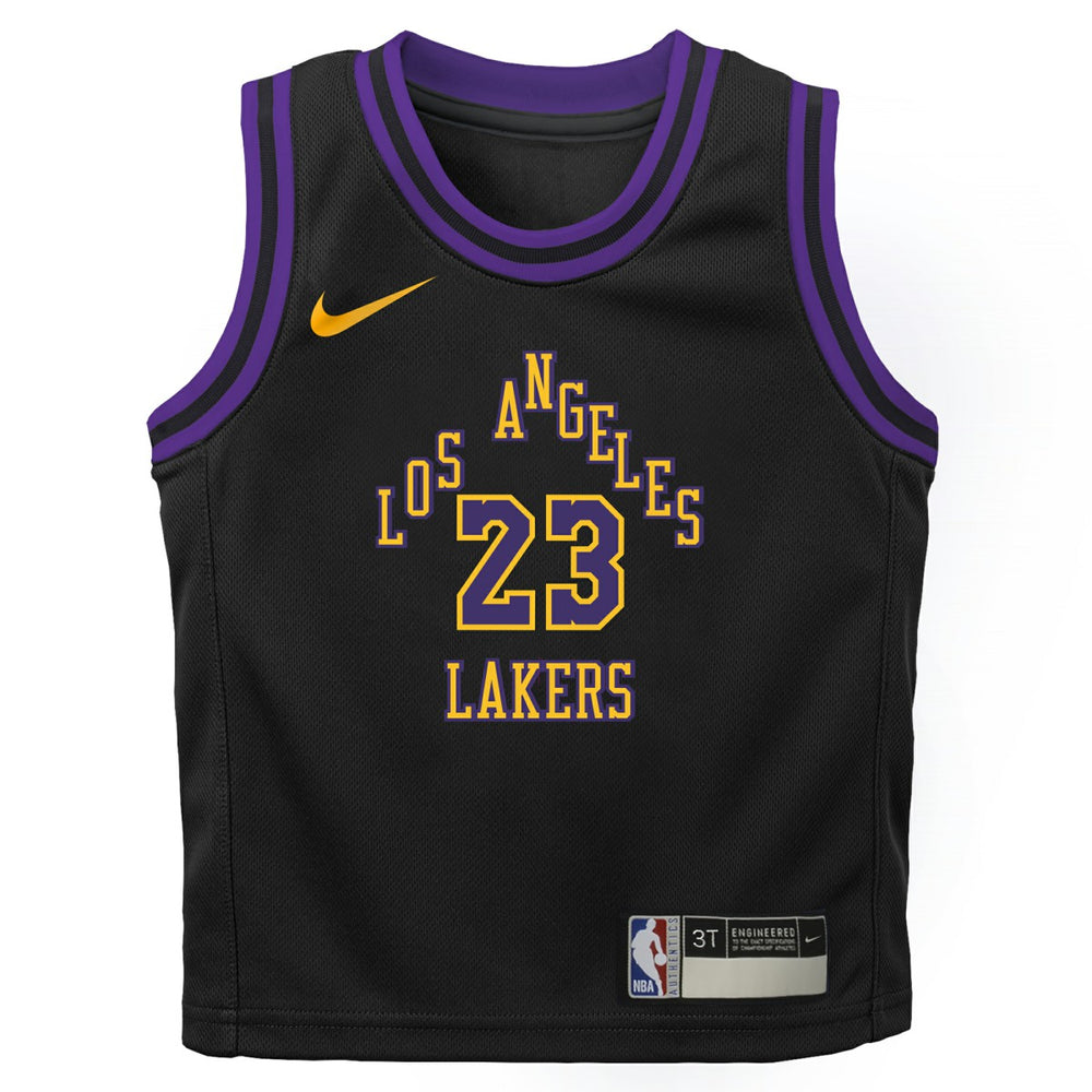 LeBron James Los Angeles Lakers Preschool 2025/26 City Edition Swingman Jersey - Black | Nike shop