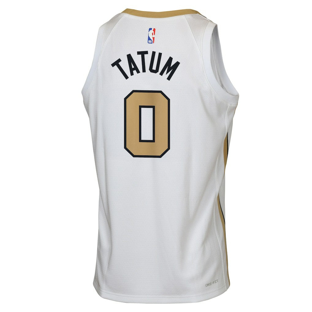 Jayson Tatum Boston Celtics Youth 2025/26 City Edition Swingman Jersey - White | Nike discount