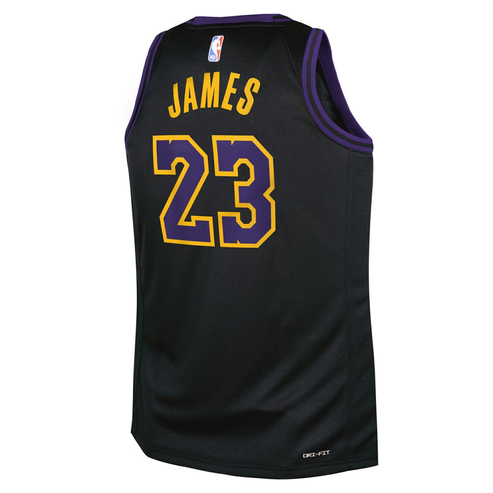 LeBron James Los Angeles Lakers Youth 2025/26 City Edition Swingman Jersey - Black | Nike on sale