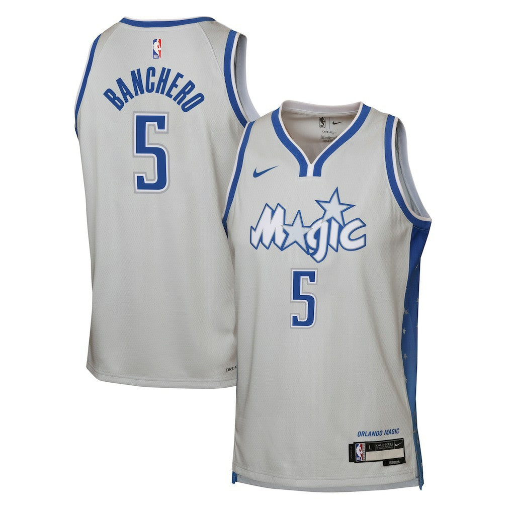 Paolo Banchero Orlando Magic Youth 2025/26 City Edition Swingman Jersey - Silver | Nike outlet