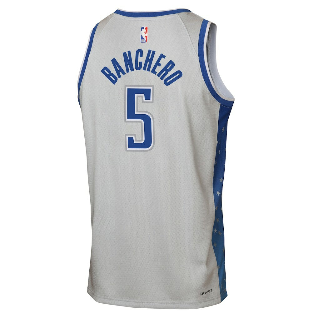 Paolo Banchero Orlando Magic Youth 2025/26 City Edition Swingman Jersey - Silver | Nike outlet