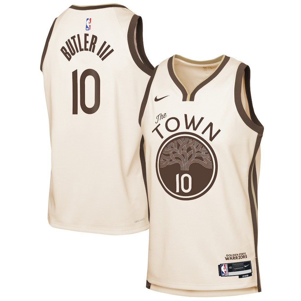 Jimmy Butler III Golden State Warriors Youth 2025/26 City Edition Swingman Jersey sale - Tan | Nike sale