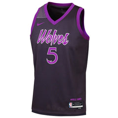 Anthony Edwards Minnesota Timberwolves Youth 2025/26 City Edition Swingman Jersey - Purple | Nike shop