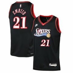 Joel Embiid Philadelphia 76ers Youth Swingman Jersey - Classic Edition - Black | Nike outlet