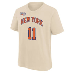Jalen Brunson New York Knicks Youth 2025/26 City Edition Name & Number T-Shirt - Cream | Nike for sale