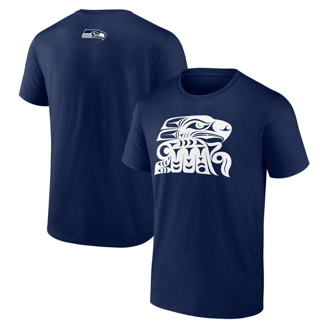 Seattle Seahawks Muckleshoot Tribe T-Shirt - College Navy on sale