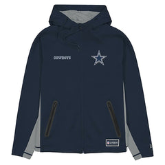 Dallas Cowboys New Era Combine Authentic Raglan Scuba Full-Zip Hoodie - Navy for sale