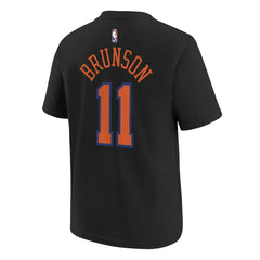 Jalen Brunson New York Knicks Jordan Brand Youth Statement Edition Name & Number T-Shirt - Black online