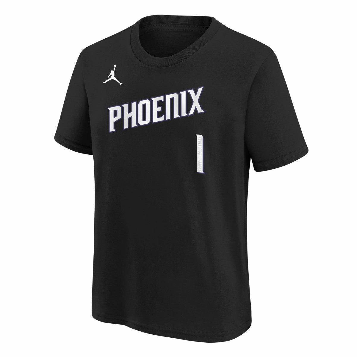 Devin Booker Phoenix Suns Jordan Brand Youth Statement Edition Name & Number T-Shirt - Black for sale