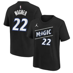 Franz Wagner Orlando Magic Jordan Brand Youth Statement Edition Name & Number T-Shirt - Black shop