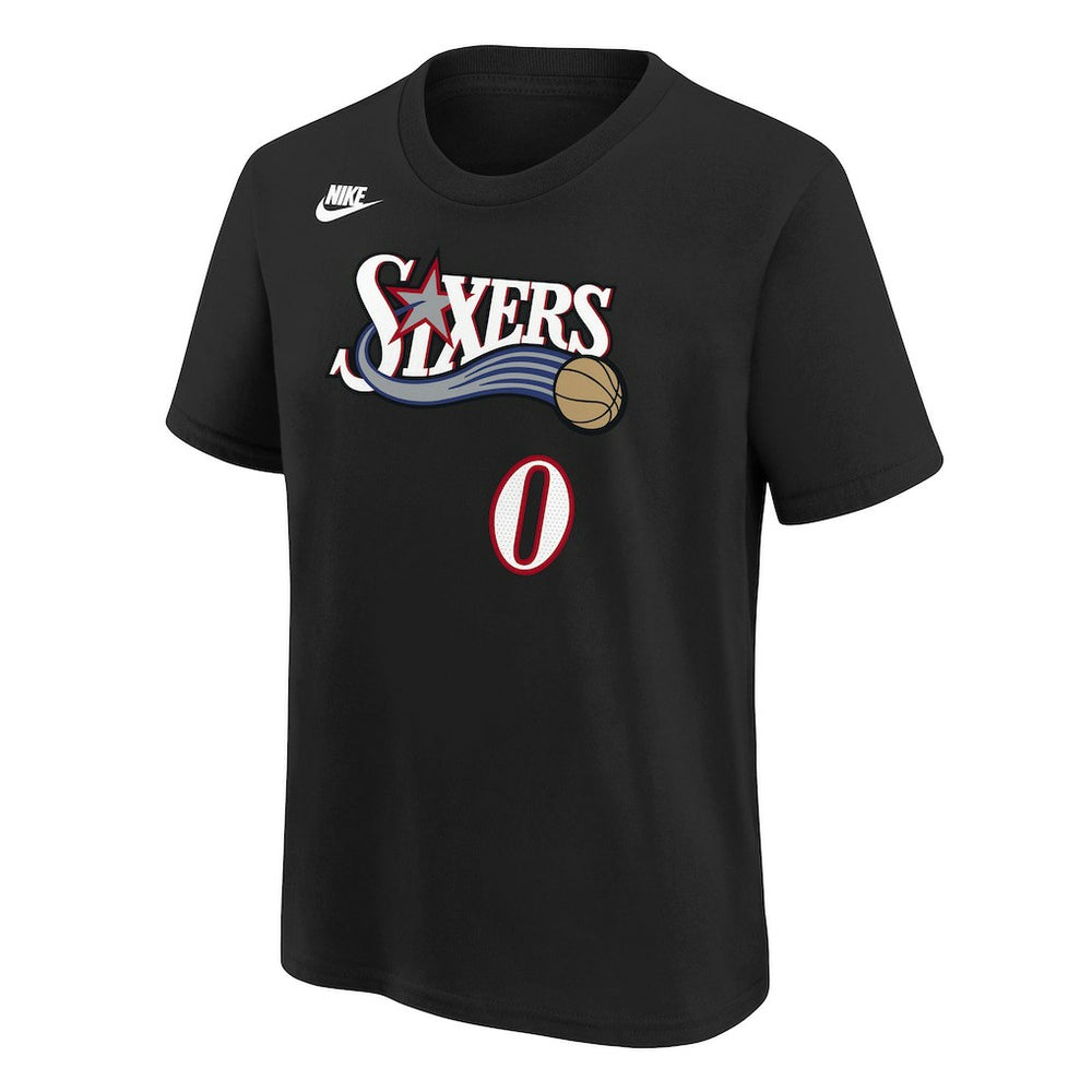 Tyrese Maxey Philadelphia 76ers Youth Name & Number T-Shirt - Classic Edition - Black | Nike outlet
