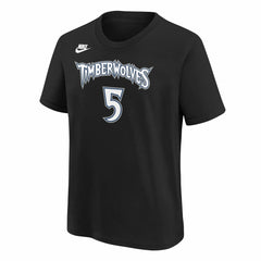 Anthony Edwards Minnesota Timberwolves Youth Name & Number T-Shirt - Classic Edition - Black | Nike for sale