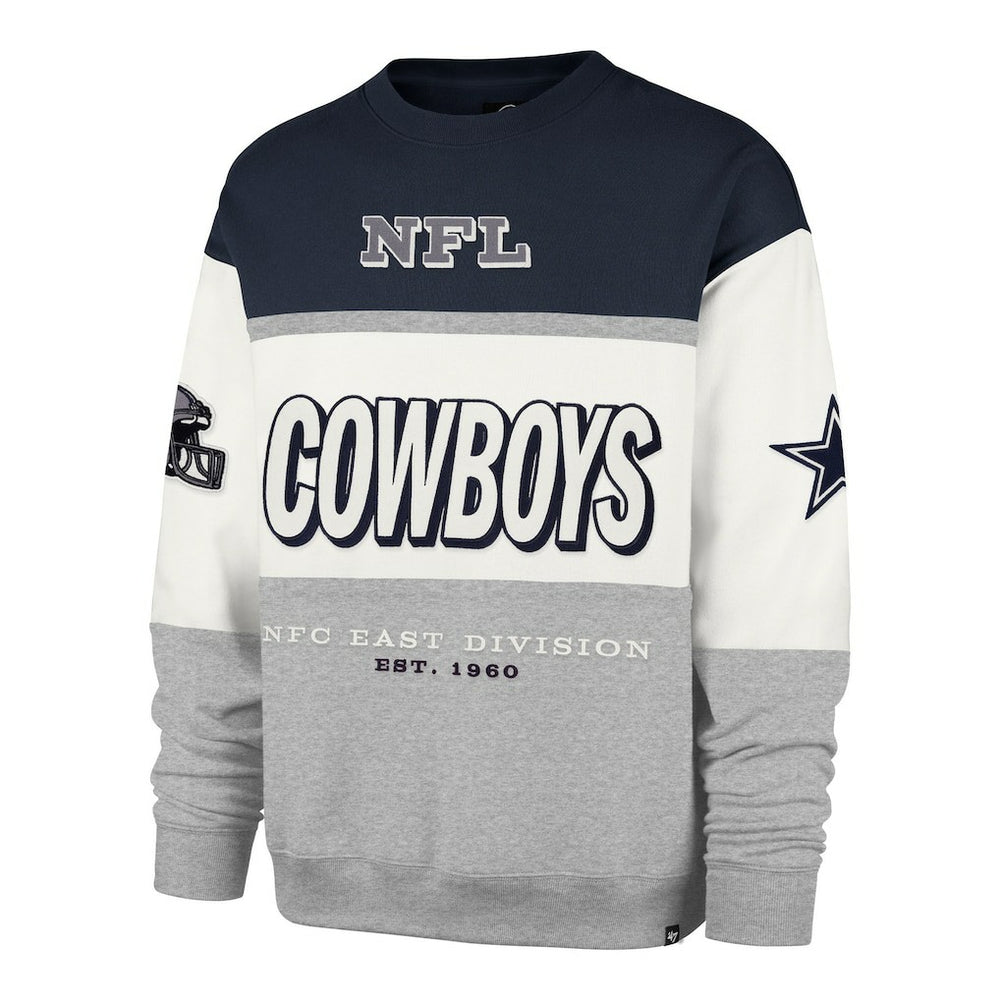 Dallas Cowboys '47 Breeze Maximalist Sweatshirt - Navy/Gray online