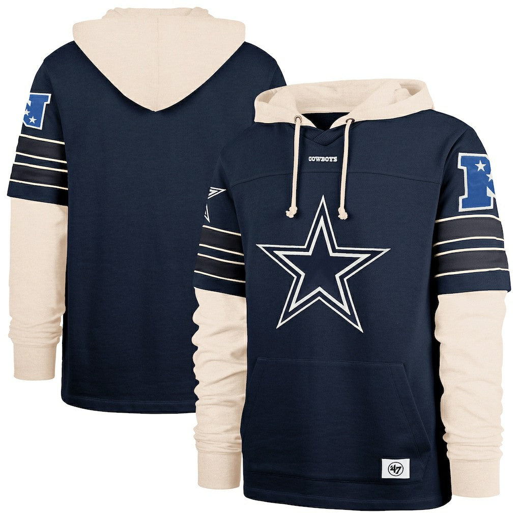 Dallas Cowboys '47 Split Zone Cornerback Duo Hoodie - Navy online