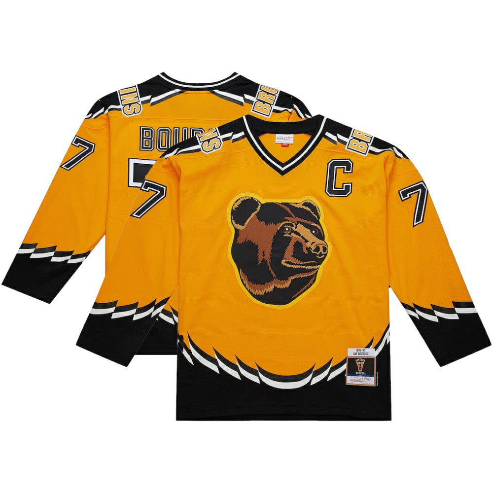 Ray Bourque Boston Bruins Mitchell & Ness Big & Tall 1996-97 Blue Line 2.0 Jersey Gold
