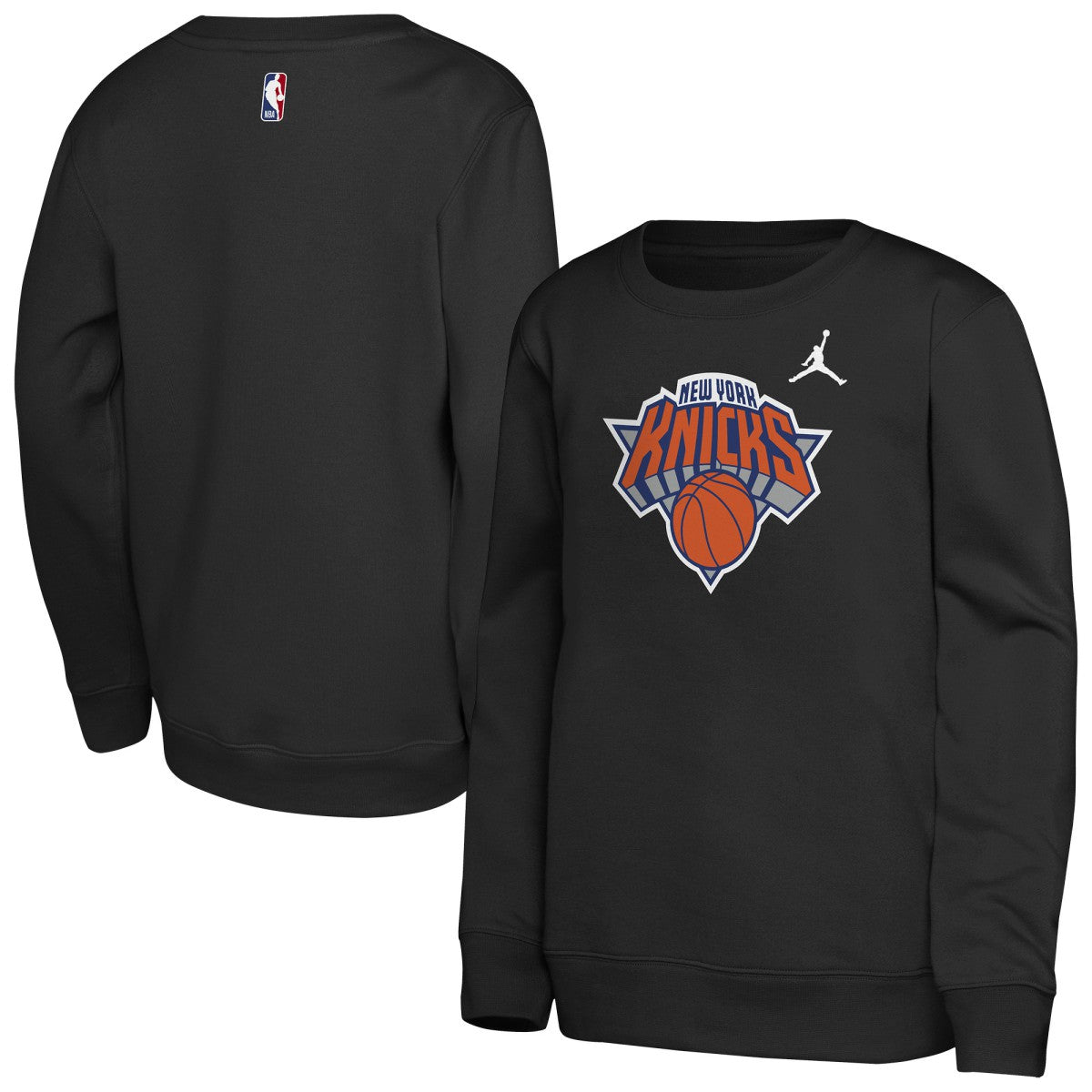 New York Knicks Jordan Brand Youth Courtside Statement Edition Sweatshirt - Black sale