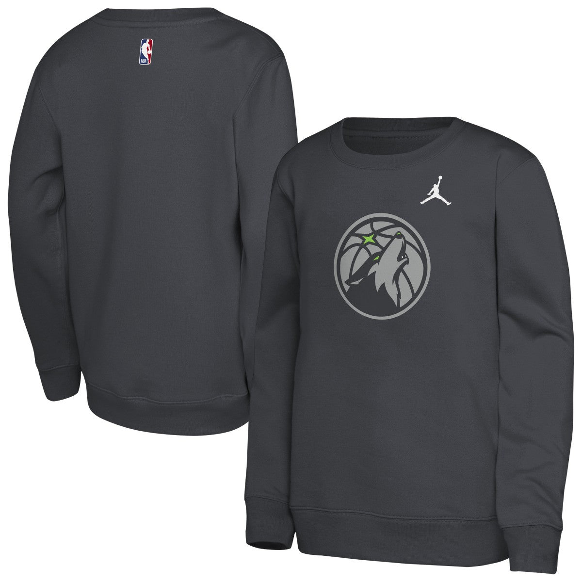 Minnesota Timberwolves Jordan Brand Youth Courtside Statement Edition Sweatshirt - Gray on sale