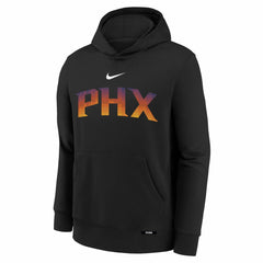 Phoenix Suns Youth 2025/26 City Edition Club Fleece Pullover Hoodie - Black | Nike outlet