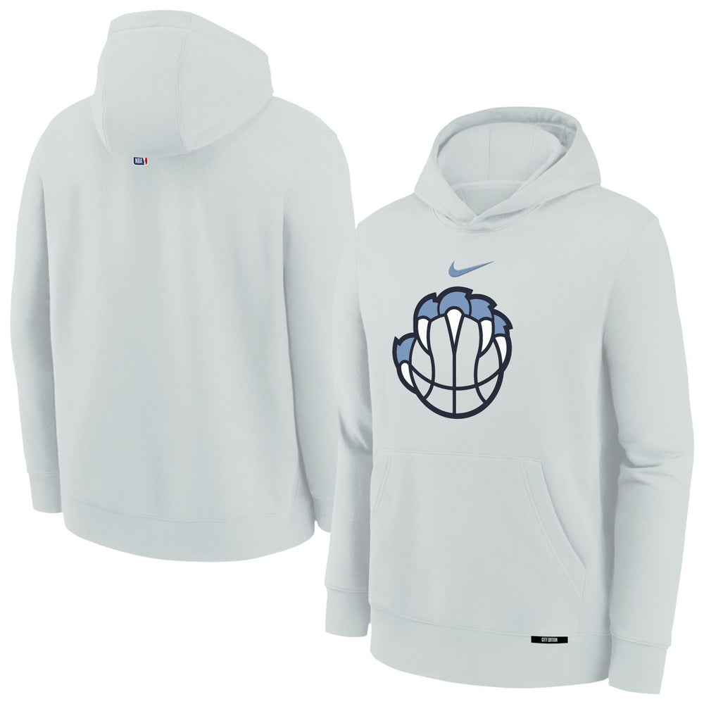 Memphis Grizzlies Youth 2025/26 City Edition Club Fleece Pullover Hoodie - Silver | Nike on sale