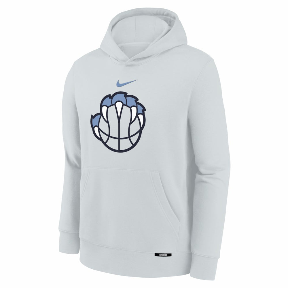 Memphis Grizzlies Youth 2025/26 City Edition Club Fleece Pullover Hoodie - Silver | Nike on sale