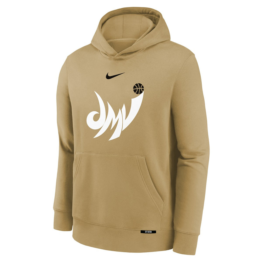 Washington Wizards Youth 2025/26 City Edition Club Logo Fleece Hoodie - Tan | Nike discount