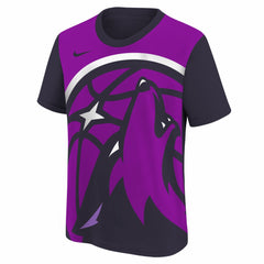 Minnesota Timberwolves Youth 2025/26 City Edition Max90 T-Shirt - Purple/Navy | Nike discount