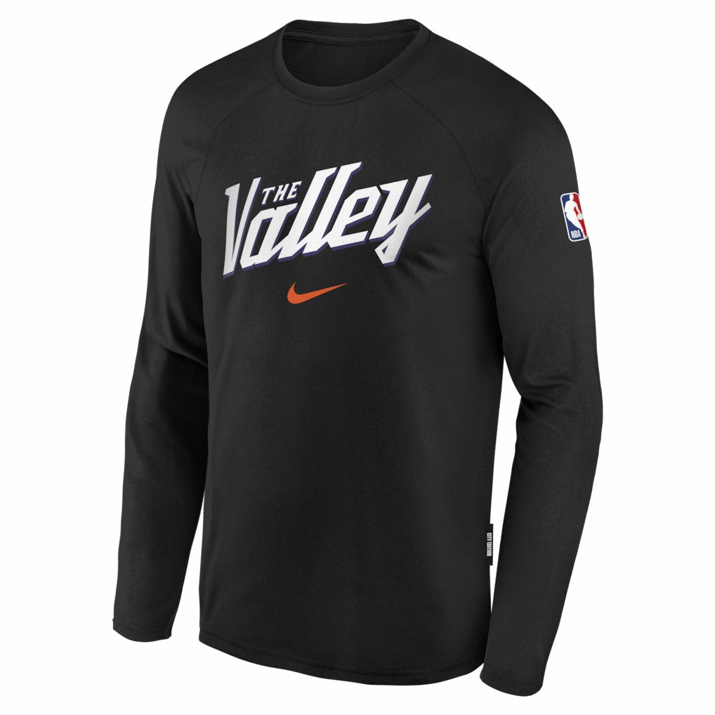 Phoenix Suns Youth 2025/26 City Edition Dri-Fit Long Sleeve Game Top - Black | Nike cheap