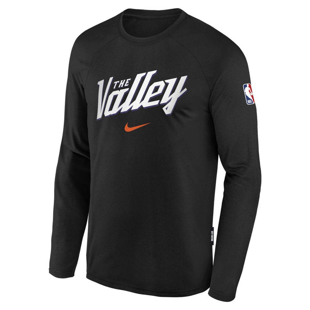 Phoenix Suns Youth 2025/26 City Edition Dri-Fit Long Sleeve Game Top - Black | Nike cheap