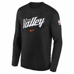 Phoenix Suns Youth 2025/26 City Edition Dri-Fit Long Sleeve Game Top - Black | Nike cheap