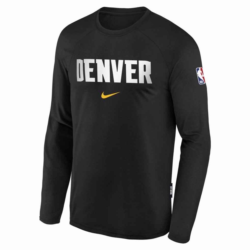 Denver Nuggets Youth 2025/26 City Edition Dri-Fit Long Sleeve Game Top sale - Black | Nike for sale