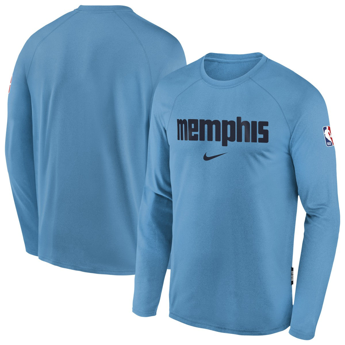 Memphis Grizzlies Youth 2025/26 City Edition Dri-Fit Long Sleeve Game Top - Light Blue | Nike outlet