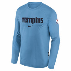 Memphis Grizzlies Youth 2025/26 City Edition Dri-Fit Long Sleeve Game Top - Light Blue | Nike outlet