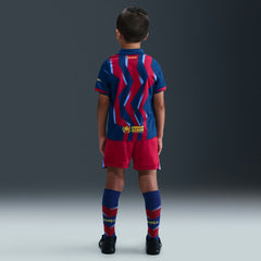 Barcelona Preschool 2025/26 Fourth Stadium Kit Set - Blue/Red | Nike for sale