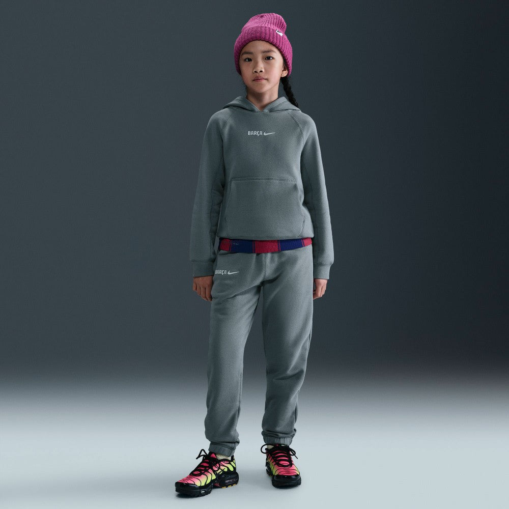 Barcelona Youth Air Raglan Hoodie - Gray | Nike on sale