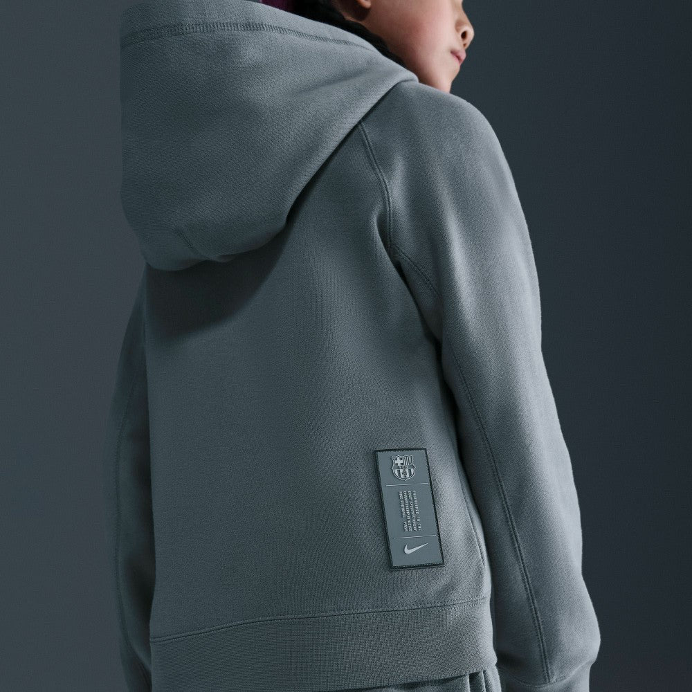 Barcelona Youth Air Raglan Hoodie - Gray | Nike on sale
