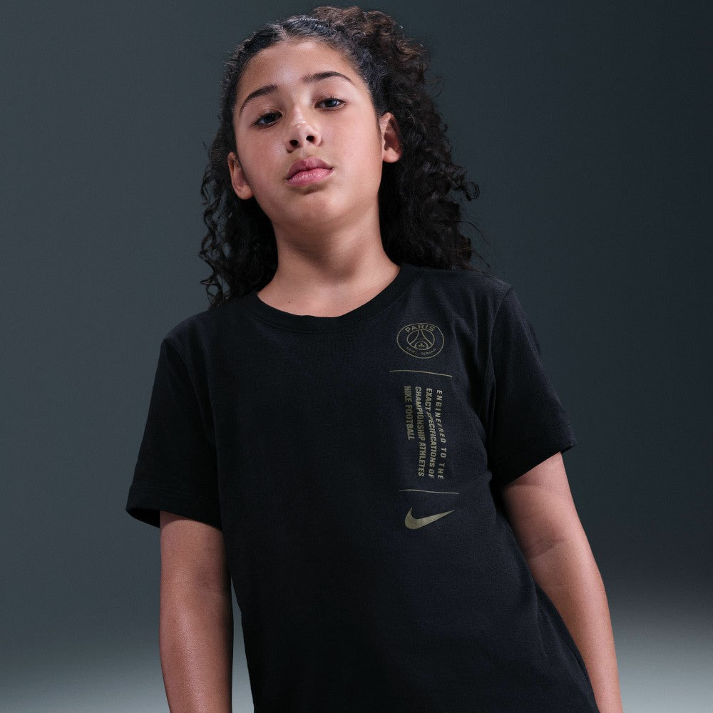 Paris Saint-Germain Youth T-Shirt - Black | Nike shop