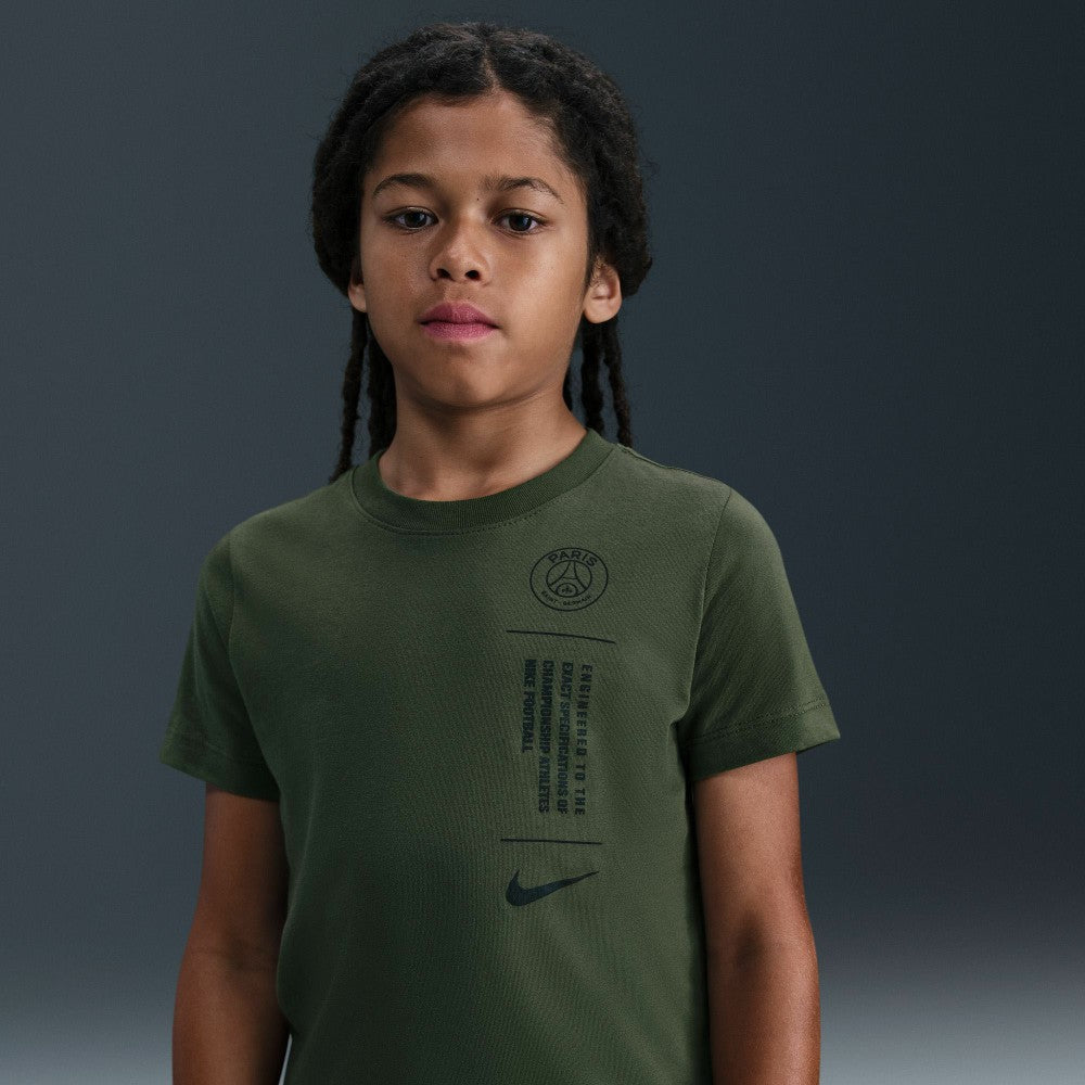 Paris Saint-Germain Youth T-Shirt - Olive | Nike on sale